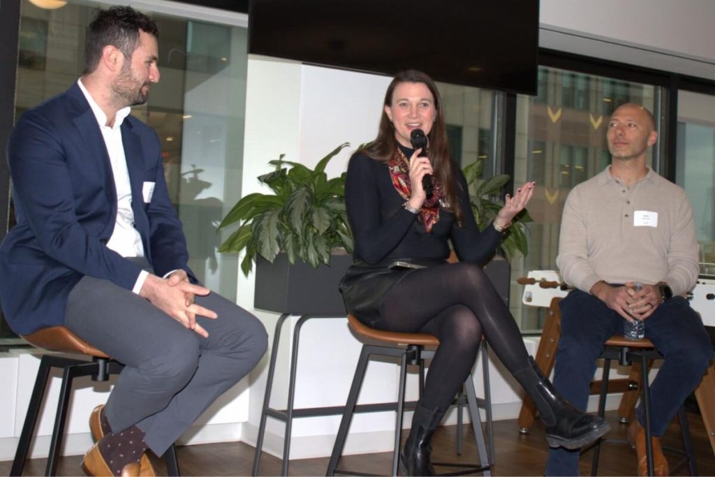 Meghan Spillane speaking on a BBA panel