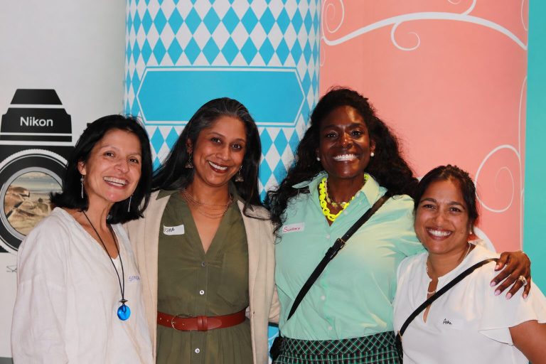 Four women at a BBA and TRM Labs event