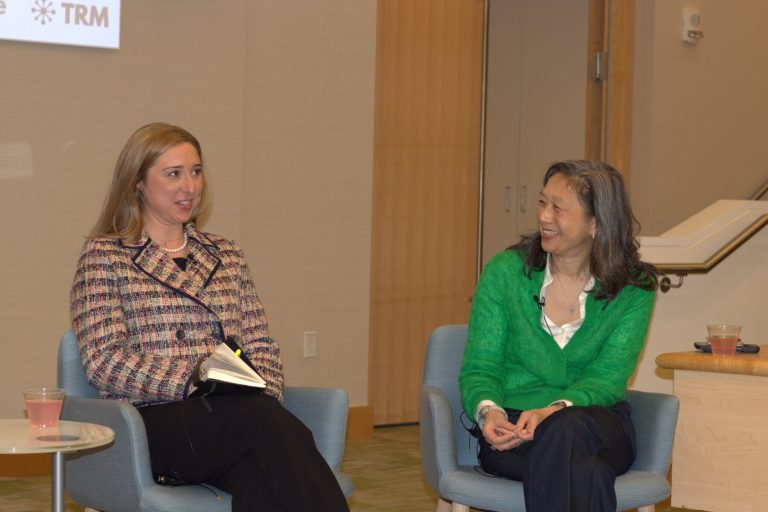 Cynthia and Olivia in conversation at a BBA event