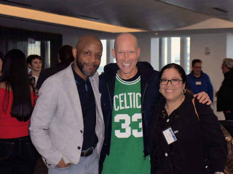 Ari and guests at a BBA Celtics event