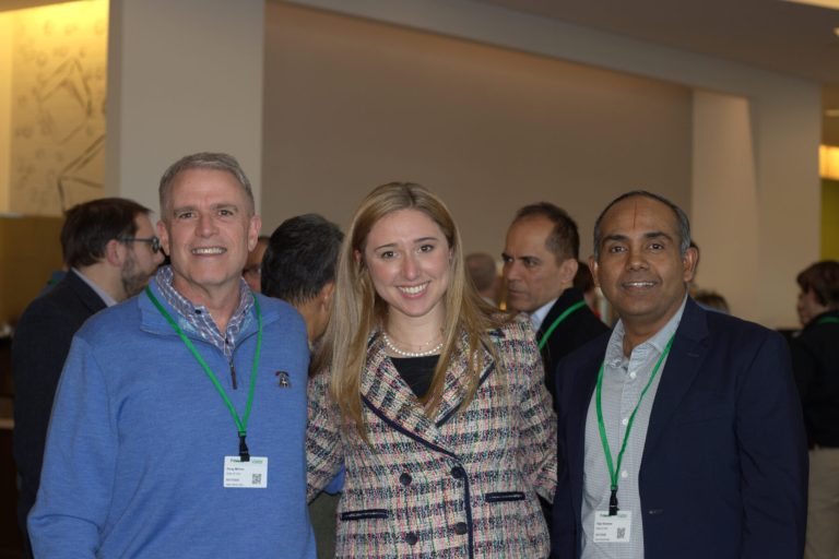 Olivia, Doug and Vijay at a BBA event