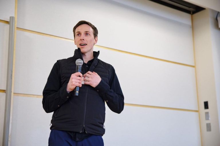 Matt from Ripple speaking at a BBA event